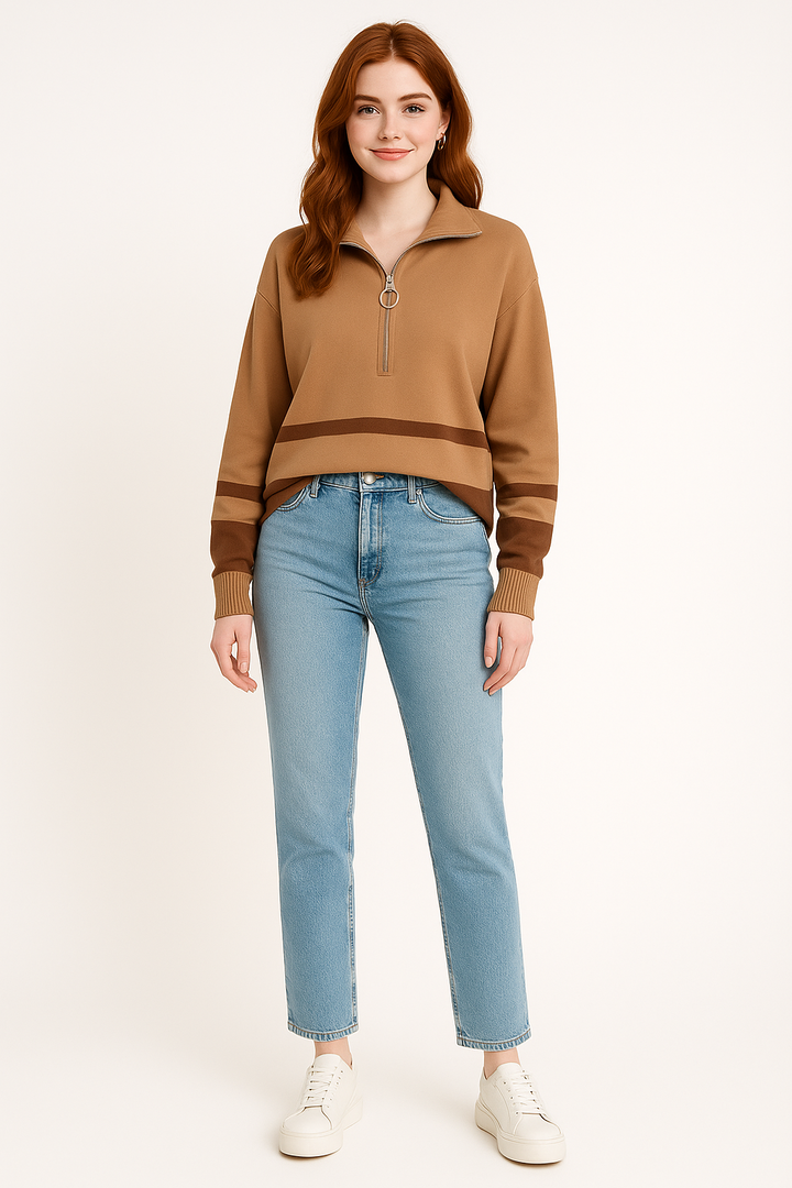 Women's Striped Pullover Sweater
