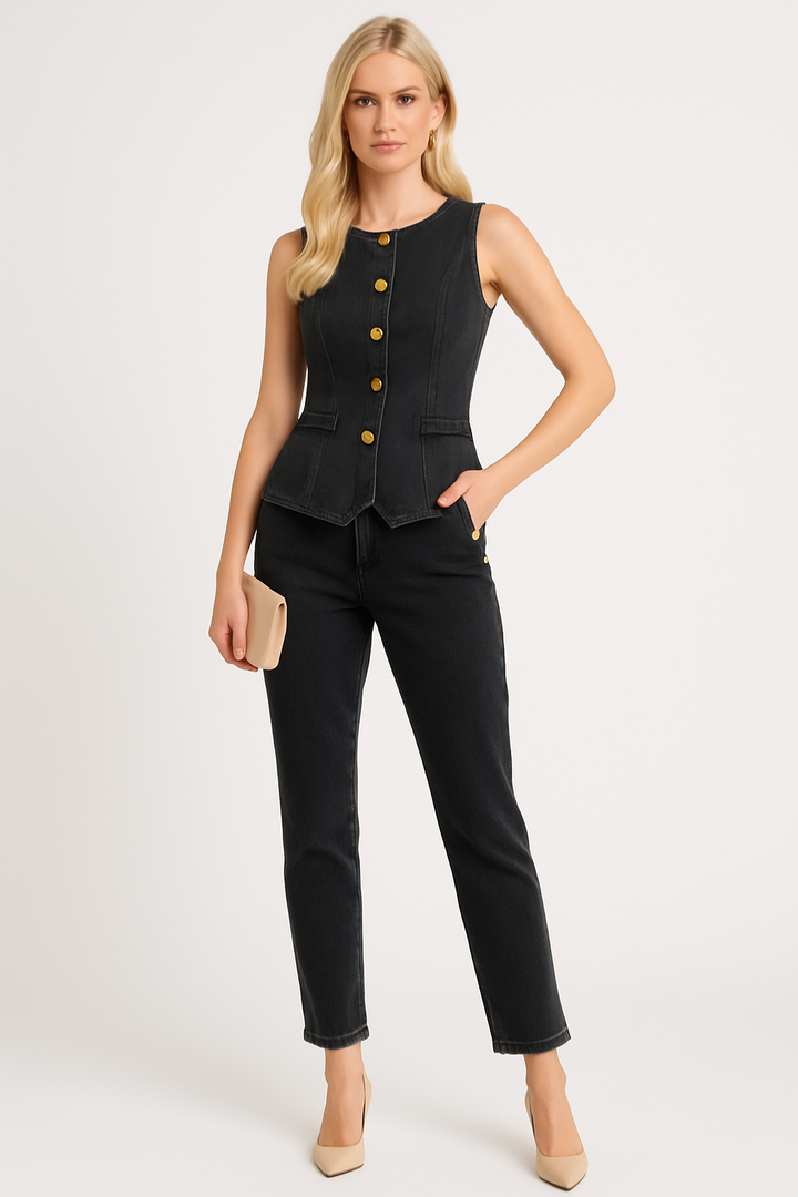 Women’s Tailored Denim Vest