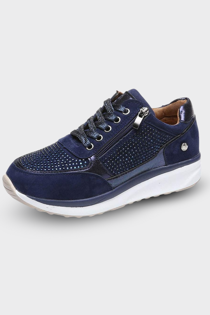 Women’s Textured Panel Walking Sneakers