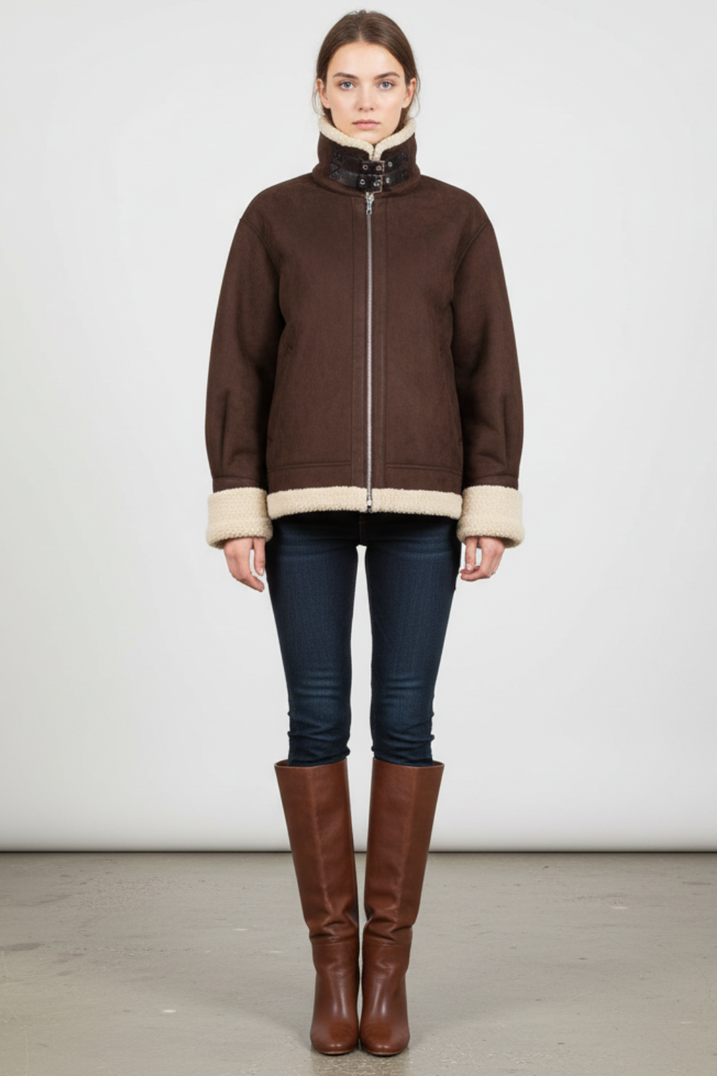 Women’s Vintage-Inspired Fleece Jacket