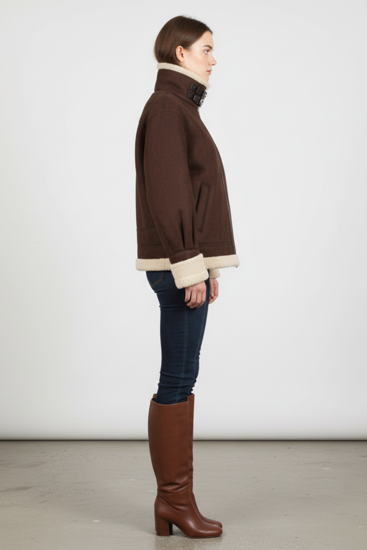 Women’s Vintage-Inspired Fleece Jacket