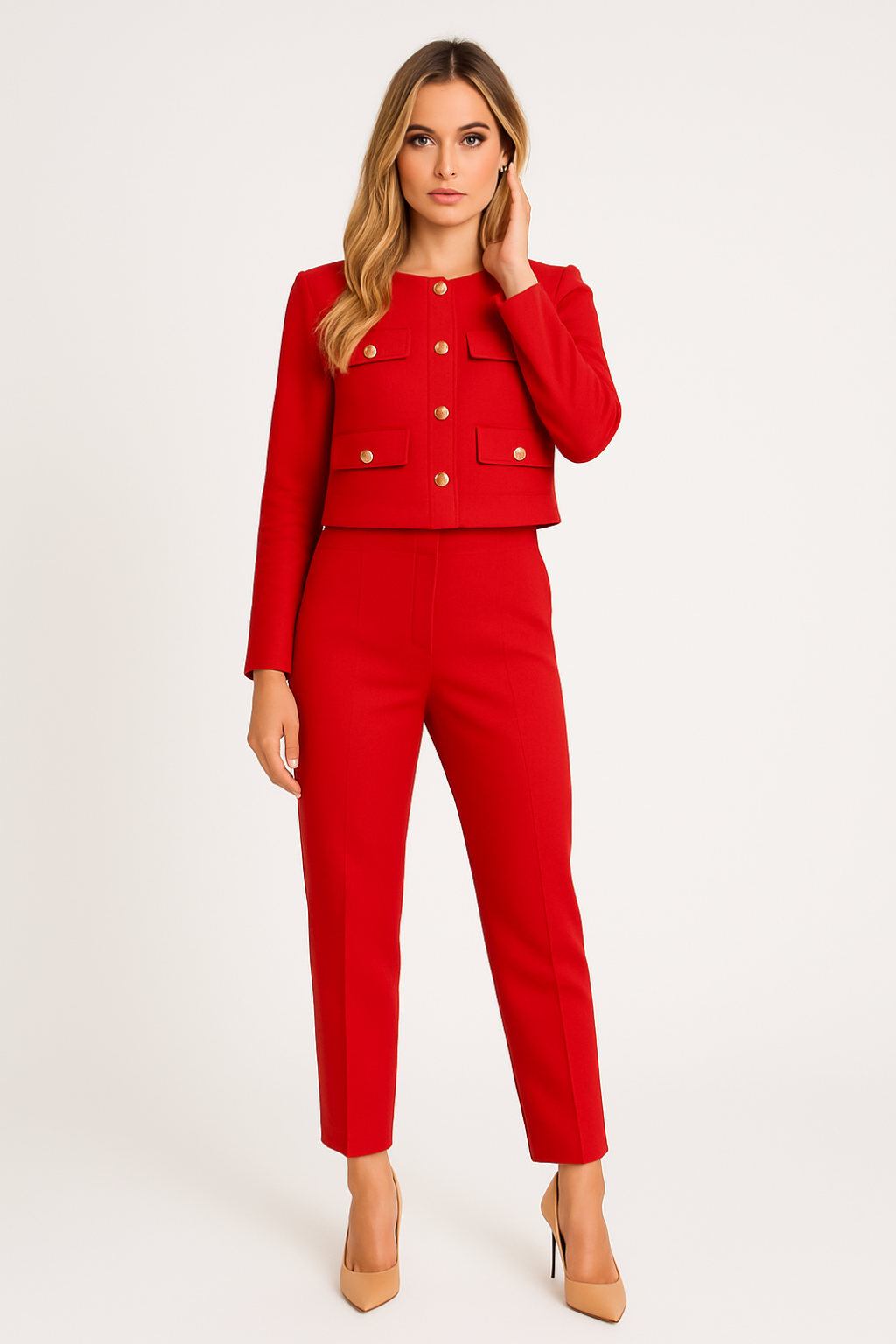 Women's Vintage Button Down Long Sleeve Jacket