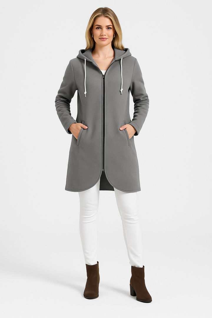 Women’s Warm Hooded Zip Jacket