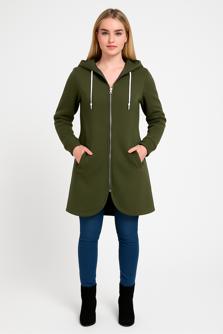 Women’s Warm Hooded Zip Jacket