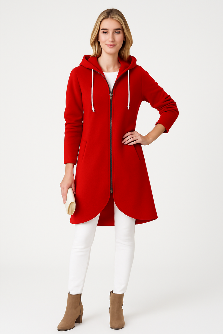 Women’s Warm Hooded Zip Jacket