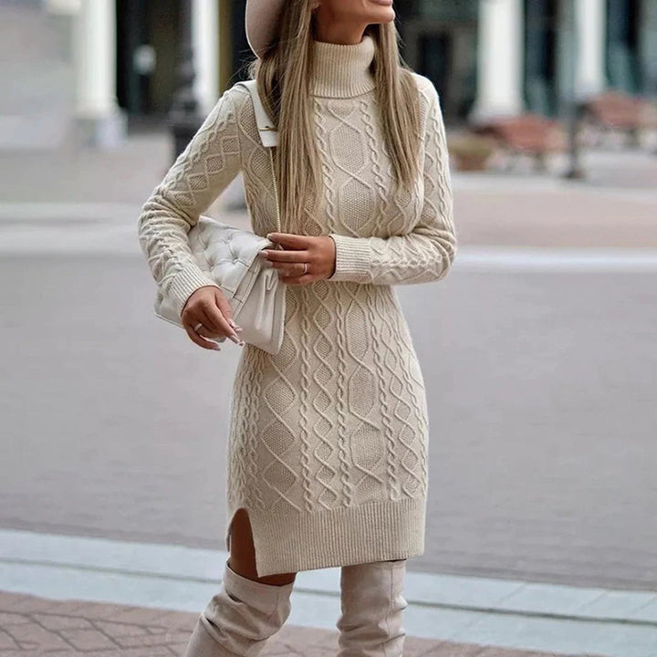 Paris | Women’s Long Sleeve Turtleneck Dress
