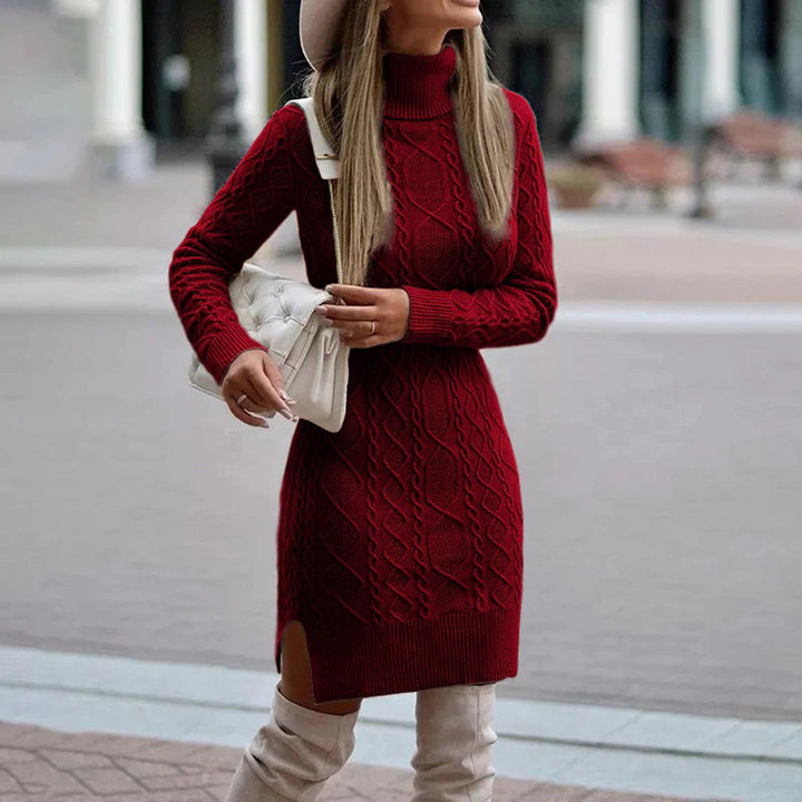 Paris | Women’s Long Sleeve Turtleneck Dress