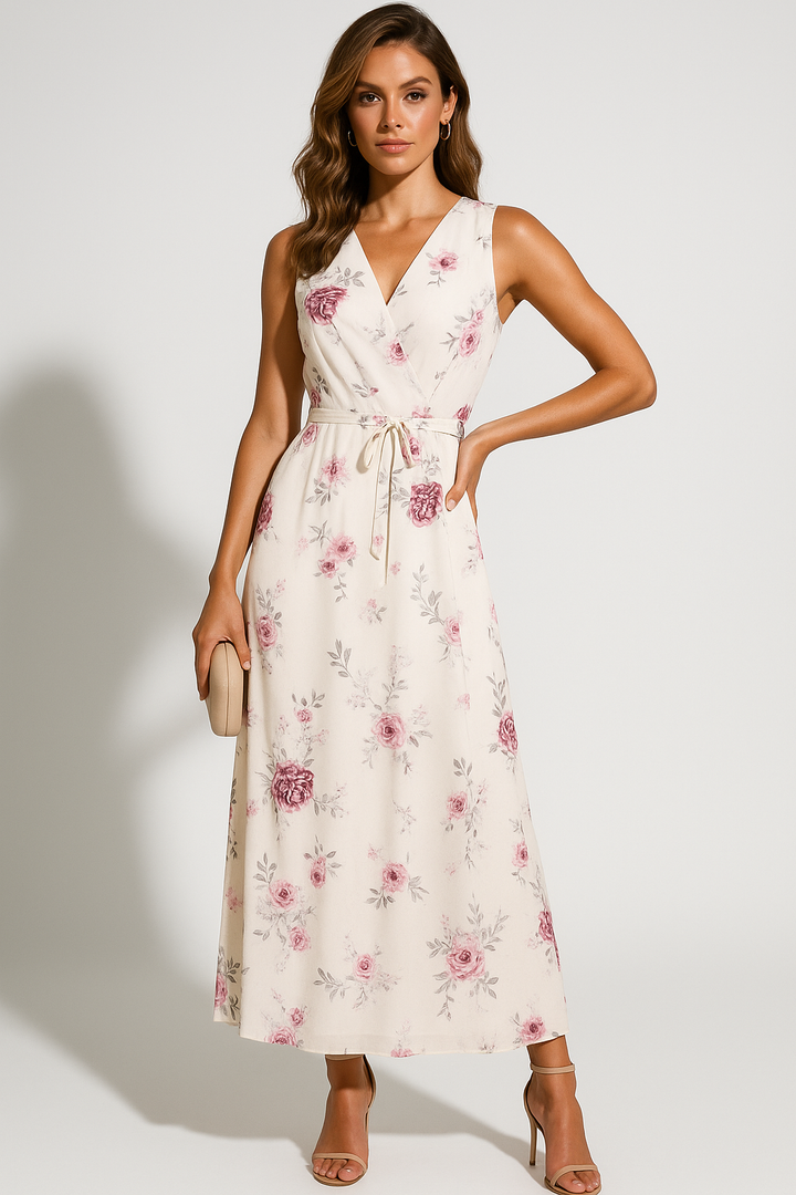 Women’s Sleeveless Floral Maxi Dress