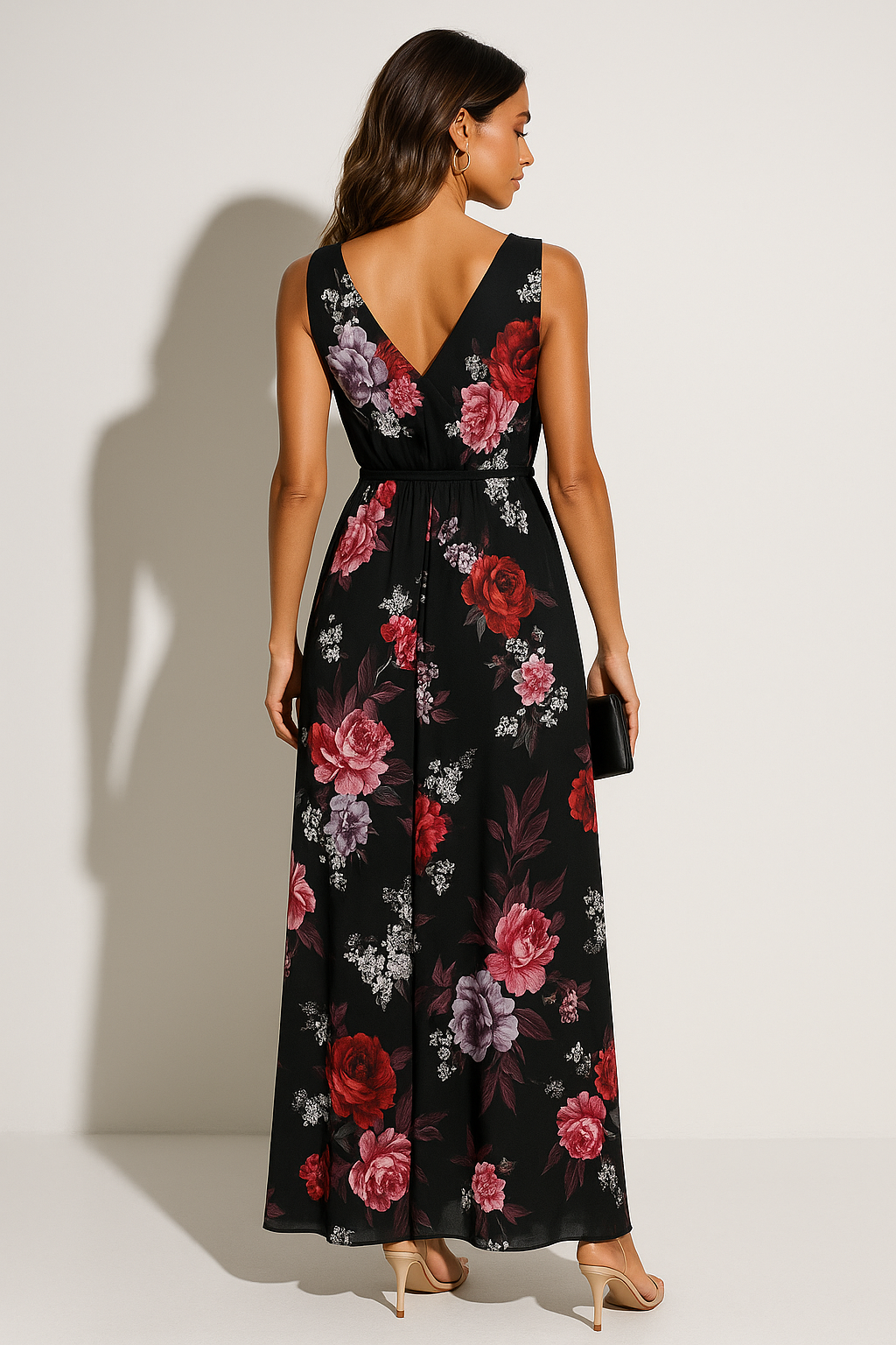 Women’s Sleeveless Floral Maxi Dress