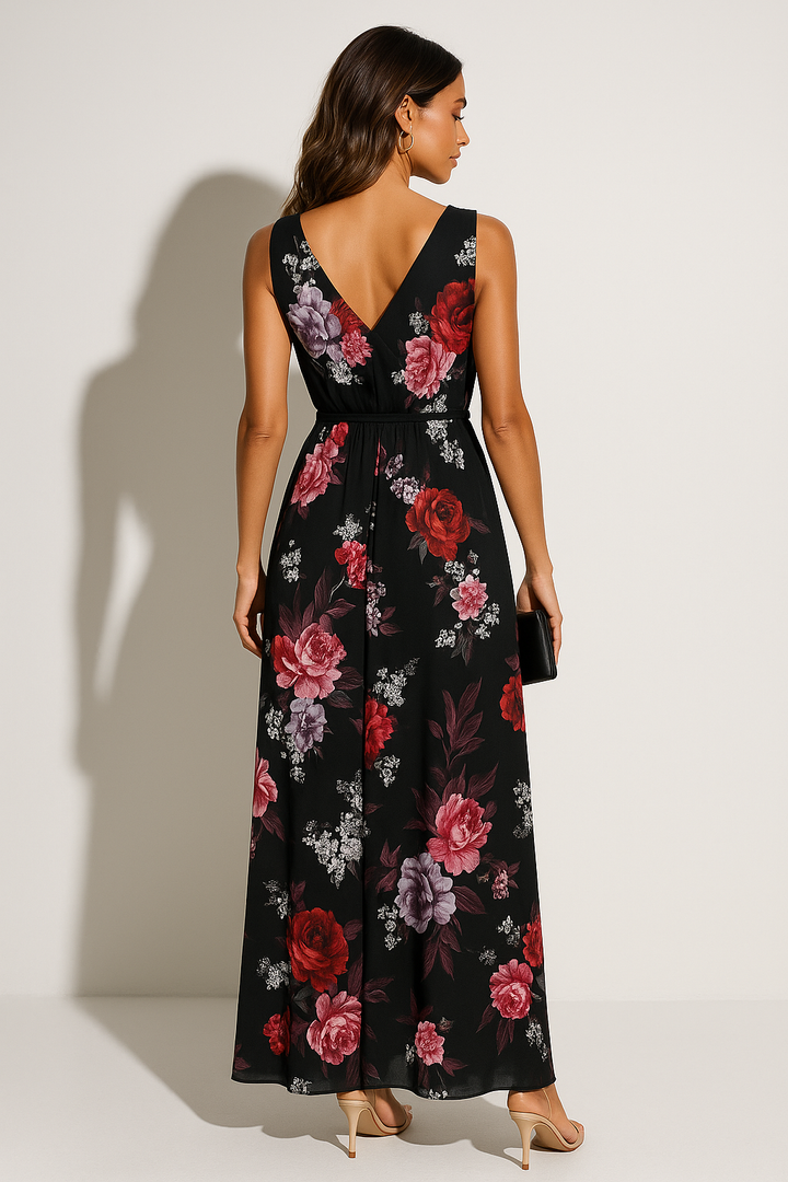 Women’s Sleeveless Floral Maxi Dress