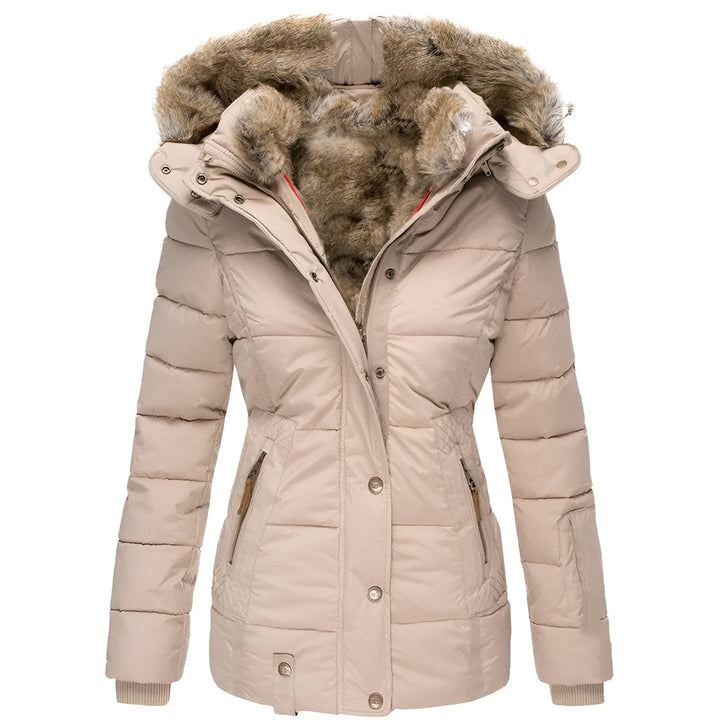 Gabrielle | Women’s Winter Puffer Jacket with Fur Hood